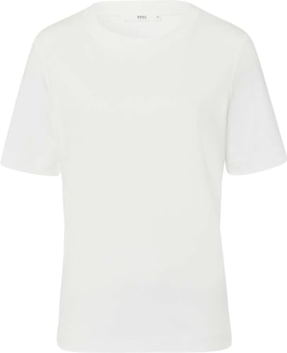 BRAX Damen Style CIRA Interlock Light T-Shirt, Offwhite, 42 von BRAX