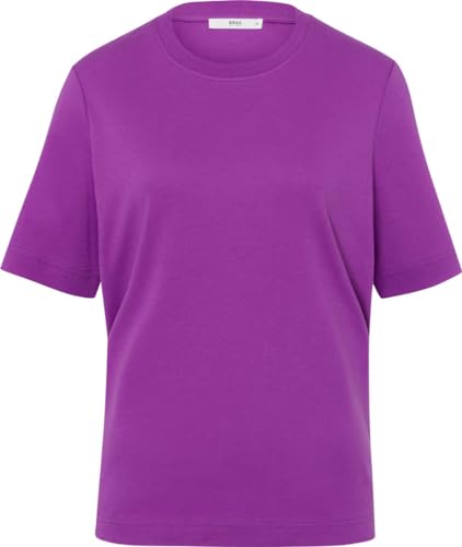 BRAX Damen Style CIRA Interlock Light T-Shirt, Purple, 44 von BRAX
