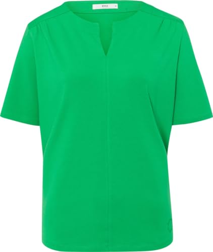 BRAX Damen Style Caelen Fine Cotton T-Shirt, Apple Green, 46 von BRAX
