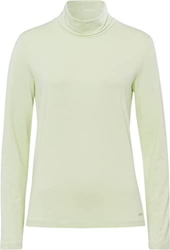 BRAX Damen Style Camilla Fluid Basic Schlichtes Rollkragenshirt Sweatshirt, ICED Mint, 44 von BRAX