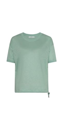 BRAX Damen Style Candice Linen Single Jersey Solid T-Shirt, Mint, 44 von BRAX