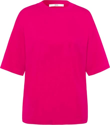 BRAX Damen Style Cara Single Jersey SOLID Shirt, Lipstick PINK, 36 von BRAX