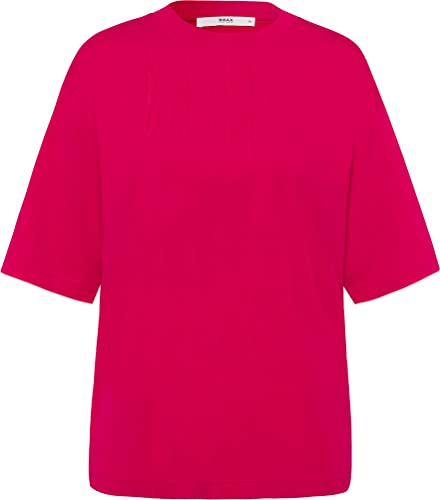 BRAX Damen Style Cara Single Jersey SOLID Shirt, Lipstick PINK, 38 von BRAX