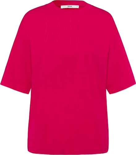 BRAX Damen Style Cara Single Jersey SOLID Shirt, Lipstick PINK, 42 von BRAX