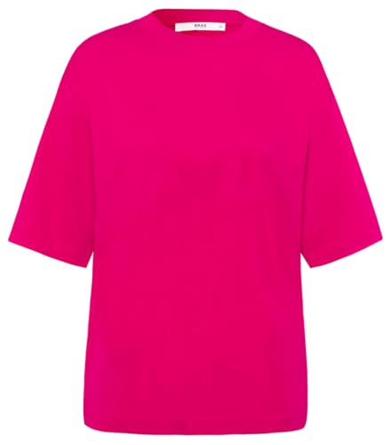 BRAX Damen Style Cara Single Jersey SOLID Shirt, Lipstick PINK, 44 von BRAX