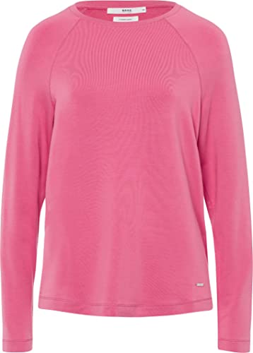 BRAX Damen Style Carina Schlichtes Langarmshirt in Thermo Qualität Sweatshirt, ICED Rose, 46 von BRAX