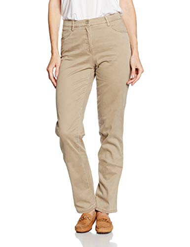 BRAX Damen Style Carola Five-Pocket Wertigem Baumwollsatin Hose, Sand, 27W / 32L von BRAX