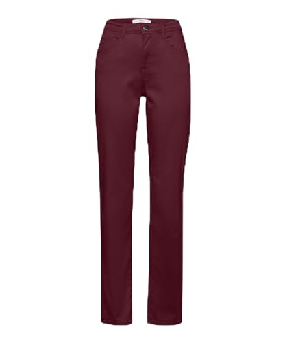 BRAX Damen Style Carola Wertiger Baumwollsatin Hose, Cherry, 34W / 34L EU von BRAX