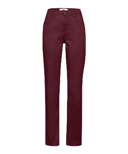 BRAX Damen Style Carola Wertiger Baumwollsatin Hose, Cherry, 38W / 30L EU von BRAX