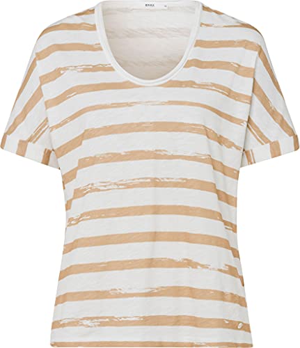 BRAX Damen Style Carrie T-Shirt, Bast, 48 von BRAX