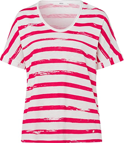 BRAX Damen Style Carrie T-Shirt, Crunchy PINK, 40 von BRAX