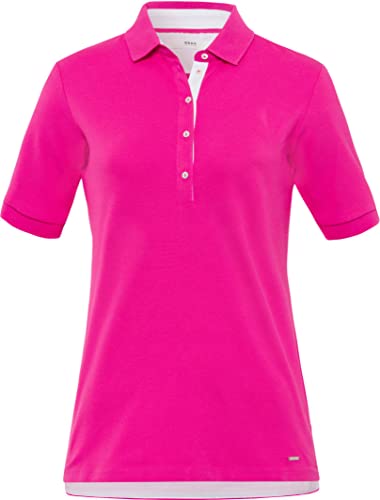 BRAX Damen Style Cleo Poloshirt Pique Polohemd, Flush, 38 von BRAX