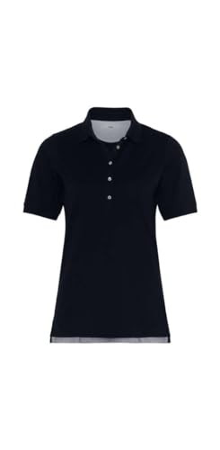 BRAX Damen Style Cleo Polo Pique Solid Polohemd, Indigo, 44 von BRAX