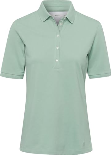 BRAX Damen Style Cleo Polo Pique Solid Polohemd, Mint, 38 von BRAX