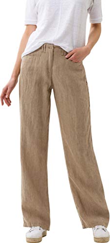 BRAX Damen Style Farina Leinenhose Hose , Toffee, 29W / 30L von BRAX