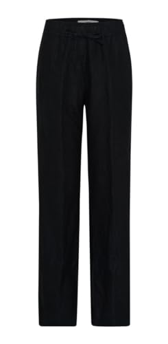 BRAX Damen Style Farina Leinenhose mit Legerer Silhouette Freizeithose, Black, 31W x 32L von BRAX