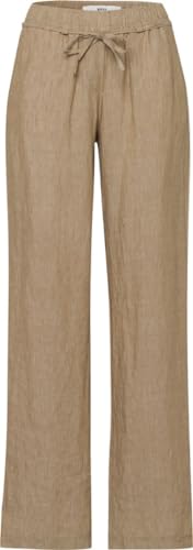 BRAX Damen Style Farina Leinenhose mit Legerer Silhouette Freizeithose, Sand, 31W x 32L von BRAX