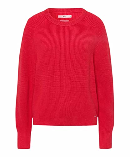 BRAX Damen Style Lesley Wool Mix Pullover, Smooth RED, 46 von BRAX