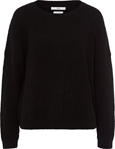 BRAX Damen Style Lisa Wool Mix Pullover, Black, 42 von BRAX