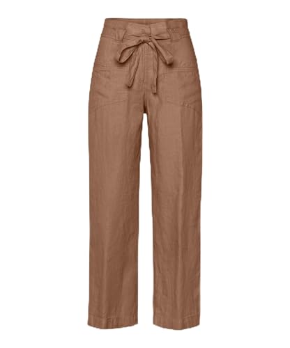 BRAX Damen Style Maine Pure Linen Hose, Soft Brown, 27W / 30L EU von BRAX