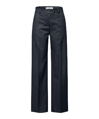 Brax Damen Style Maine - Wool Touch In Relaxter Silhouette Freizeithose, Marine, 36W / 32L EU von BRAX