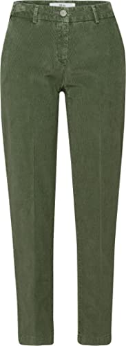 BRAX Damen Style Maron Structure Velvet Hose, Khaki, 31W / 30L von BRAX