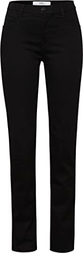 BRAX Damen Style Mary Five-Pocket wertigem Baumwollsatin Hose, Black 2, 29W / 32L von BRAX