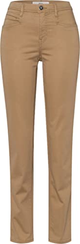 BRAX Damen Style Mary Five-Pocket wertigem Baumwollsatin Hose, Camel, 27W / 30L von BRAX