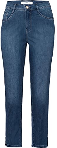 BRAX Damen Style Mary S Ultralight Denim Slim Jeans, Used Regular Blue, W34/L32 (Herstellergröße:44) von BRAX