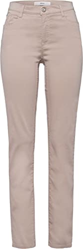 BRAX Damen Style Mary Five-pocket broek in katoen-satijn Hose, Beige (Toffee 54), 32W / 32L EU von BRAX