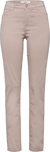 BRAX Damen Style Mary 5-pocket broek in katoensatijn Hose, Beige (Toffee 54), 34W / 32L EU von BRAX