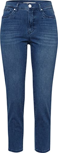 BRAX Damen Style Mary Ultralight Denim Verkürzte Five-pocket-jeans Jeans, Used Regular Blue, 26W / 30L EU von BRAX