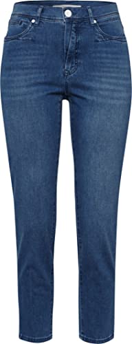 BRAX Damen Style Mary Ultralight Denim Verkürzte Five-pocket-jeans Jeans, Used Regular Blue, 27W / 30L EU von BRAX