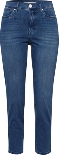 BRAX Damen Style Mary Ultralight Denim Verkürzte Five-Pocket-Jeans Jeans, Used Regular Blue, 31W / 34L EU von BRAX