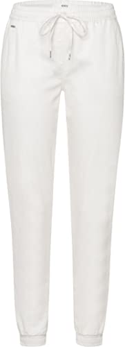 BRAX Damen Style Morris Jogg Cotton Hose, Offwhite, 36W / 32L EU von BRAX