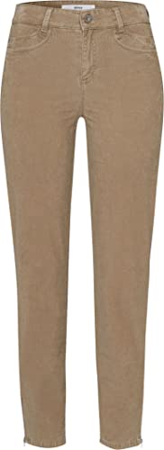 BRAX Damen Style Shakira S Structure Velvet verkürzt Hose, Camel Brown, 27W / 32L von BRAX