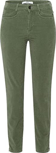 BRAX Damen Style Shakira S Structure Velvet verkürzt Hose, Khaki, 27W / 32L von BRAX