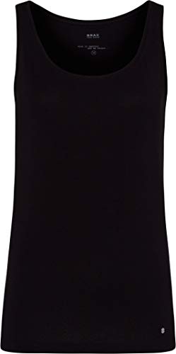 BRAX Damen Style Silvy Baumwolle Basic Tanktop, Black, 46 von BRAX