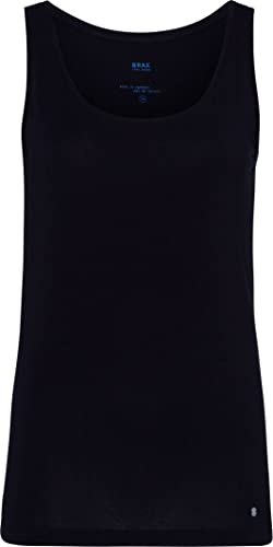 BRAX Damen Style Silvy Baumwolle Basic Tanktop, Navy, 44 von BRAX