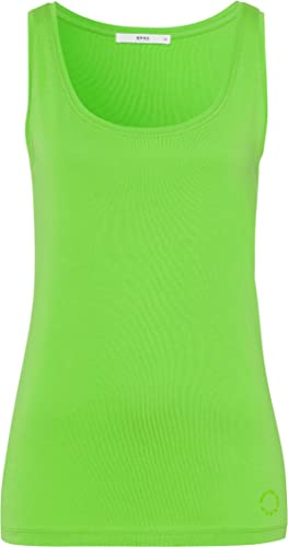 BRAX Damen Style Sylvie Single Jersey SOLID Top, Leaf Green, 42 von BRAX