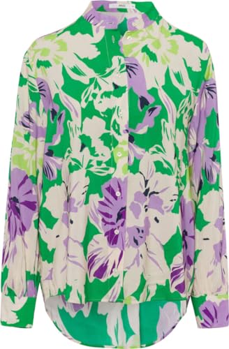 BRAX Damen Style Viv Viscose Print Bluse, Apple Green, 44 von BRAX