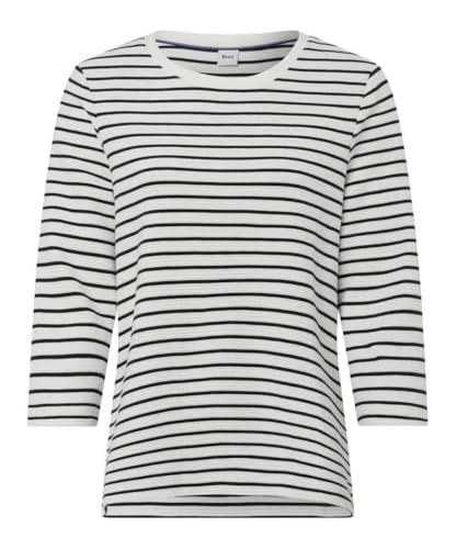 BRAX Damen Style.Bonnie Cotton Structure Rib Stripe Sweatshirt von BRAX