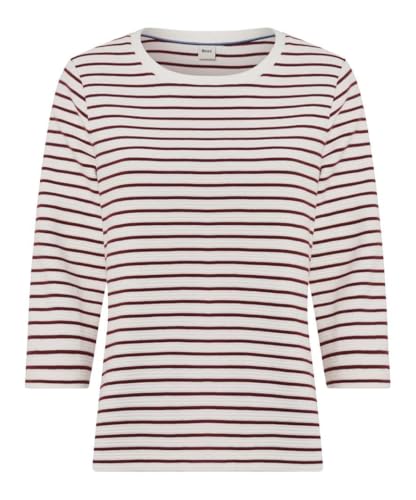 BRAX Damen Style.Bonnie Cotton Structure Rib Stripe Sweatshirt von BRAX