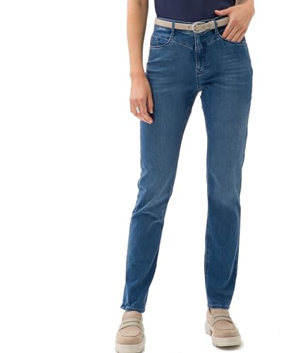 BRAX Damen Jeans Style Carola Used Regular Blue - 38 von BRAX