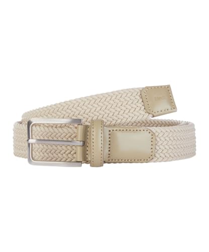 BRAX Herren Braided Belt Gürtel, Sand, 85 von BRAX