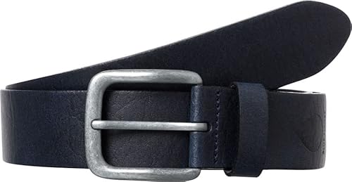 BRAX Herren Haka Reversible Leather Belt Gürtel, Navy, 100 von BRAX
