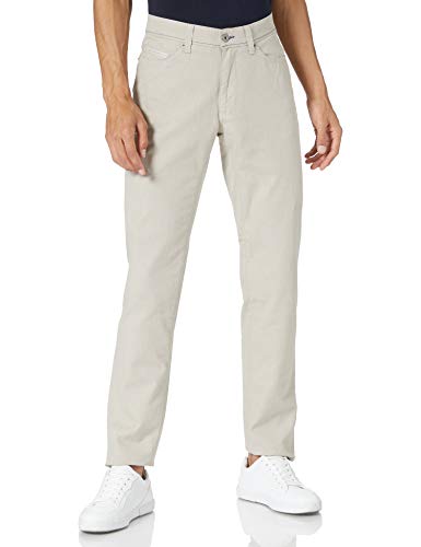 BRAX Herren Straight Fit Hose Style Cadiz SQ Baumwolle, Gr. 38W / 32L, Beige von BRAX