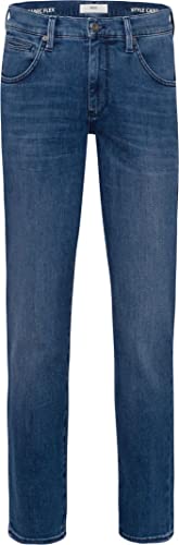 BRAX Herren Style Cadiz Planet: Nachhaltige Five-Pocket Used-Effekten Jeans, MID Blue, 31W / 32L von BRAX