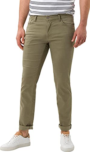 BRAX Herren Style Chuck Hi Flex Light Cool Tec Slim Jeans, Grün Khaki 35, 32W / 32L EU von BRAX