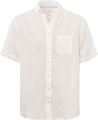 Style Dan U Linen Garment DYE Herrenhemd aus sommerlichem Leinen mit Button Down Kragen von BRAX